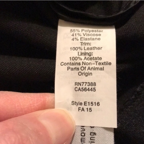 NWT Madewell leather inset low back ponte dress - Picture 8 of 8